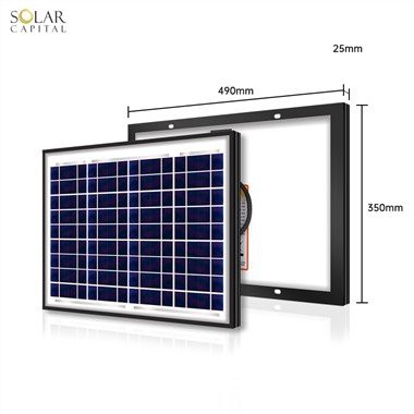 Полікристалічна сонячна панель потужністю 20 Вт